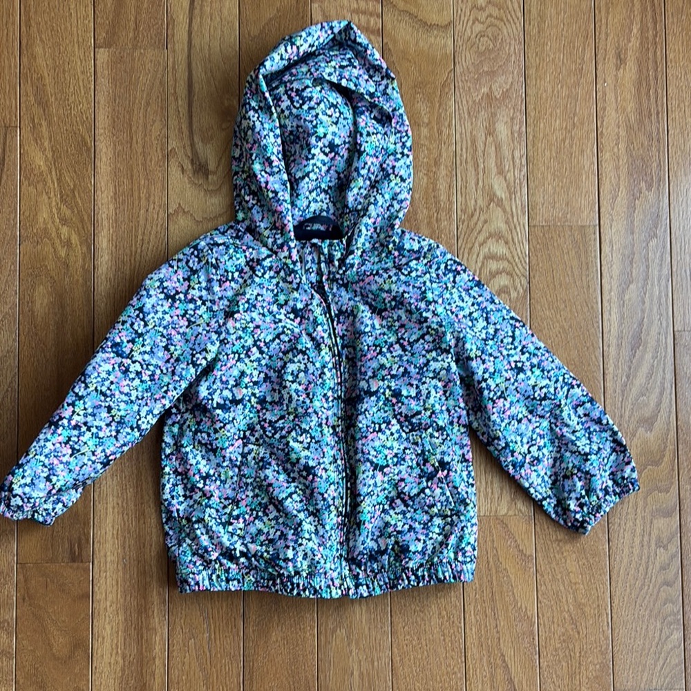 Gap Floral Kids rain jacket, 3T